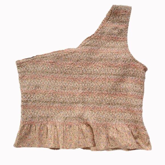 American Eagle Outfitters Tops - American Eagle Rushed One Shoulder Tank Top Sz XL